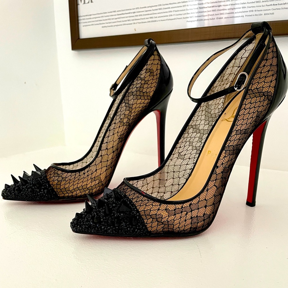 SEXY Christian Louboutin Ankle Strap Stiletto Heel